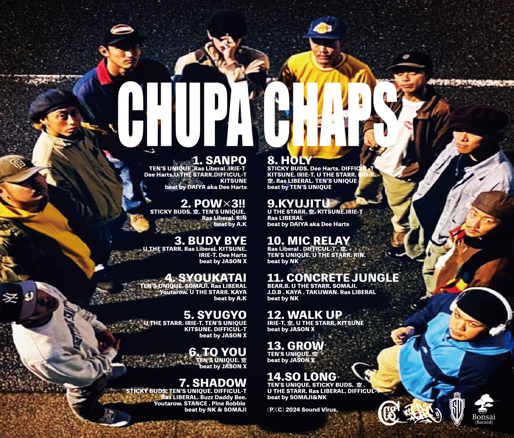 CHUPA CHAPS 待望のファーストアルバム『CCS』CD盤が4/17に発売！